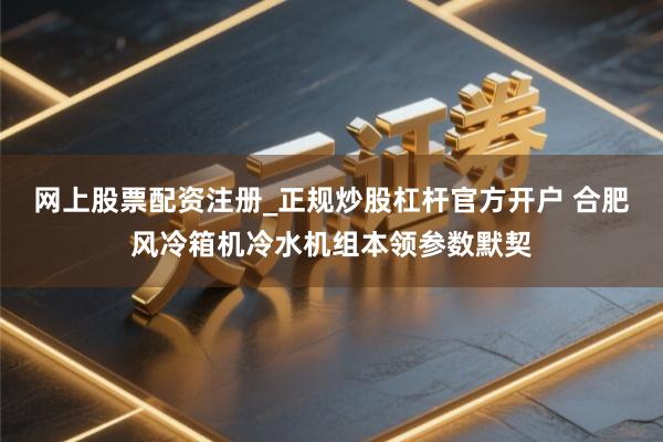 网上股票配资注册_正规炒股杠杆官方开户 合肥风冷箱机冷水机组本领参数默契